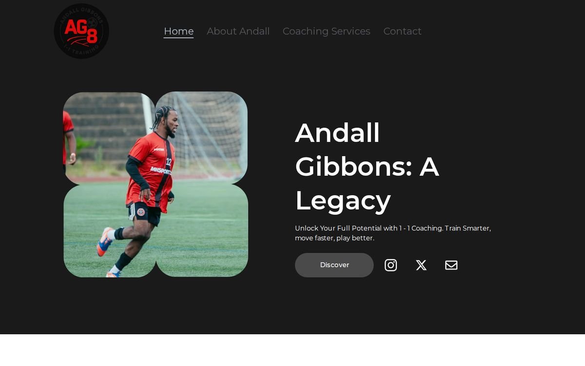 Andall Gibbons website homepage